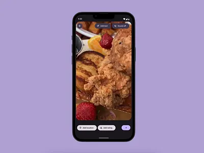 Voodies app chips delivery app design food app material mobile motion stories ui video app video story