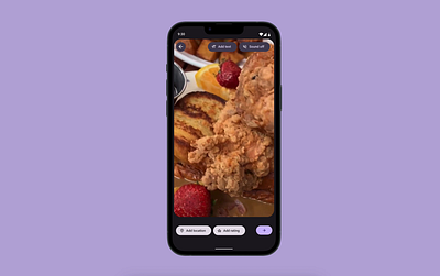 Voodies app chips delivery app design food app material mobile motion stories ui video app video story