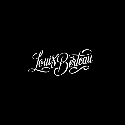 Louis Berteau Lettering Wordmark branding design graphic design illustration lettering logo type typography wordmark