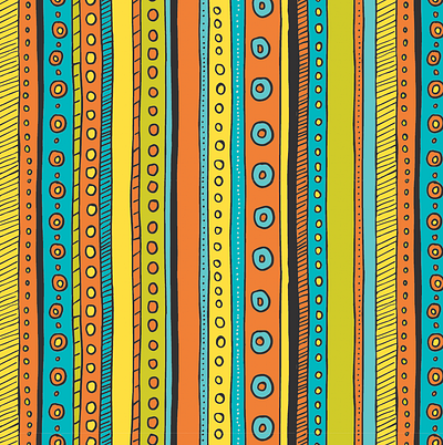 Uniquely Gifted - Gift Wrap Striped Repeating Pattern autism birthday celebrate circles hand drawn illustration neurodivergent neurodiversity pattern design quirky repeating pattern seamless repeat sensory stripe striped pattern stripes yellow