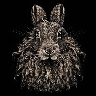 Hairy Hare branding design graphic design illustration logo vector
