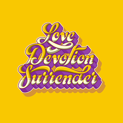 Love Devotion Surrender design graphic design illustration lettering type typography