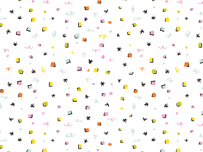 Uniquely Gifted - Confetti Repeating Pattern birthday celebrate colorful confetti gift wrap hand drawn hand drawn motifs neurodivergent neurodiversity party pattern design pattern illustration rainbow sparkles repeating pattern seamless repeat sensory sprinkle sprinkles wrapping paper