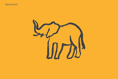 it's elephant branding design illustration vector