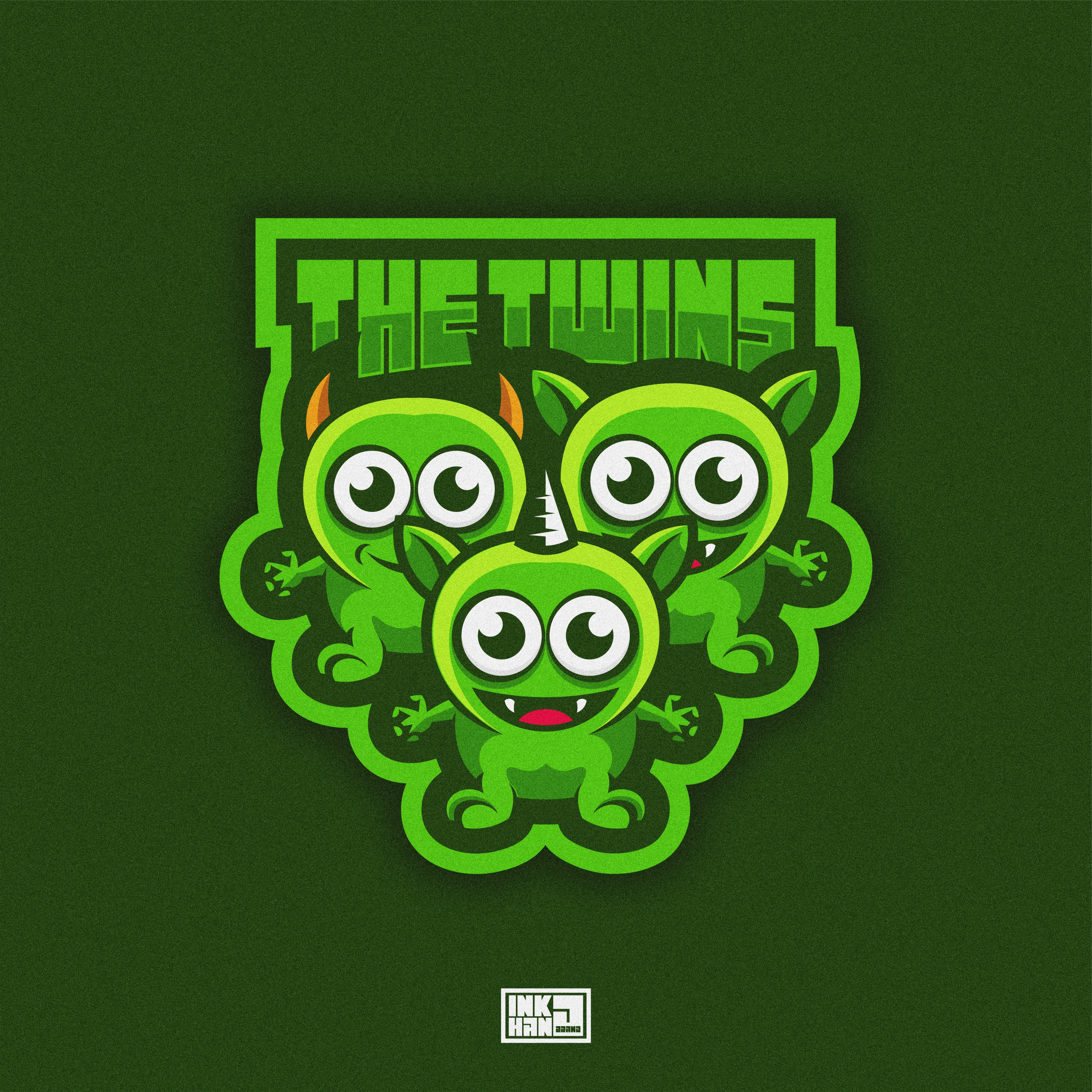 the twins monster logo animation brand brand identity branding design esport graphic design illustration logo monster monster logo vector