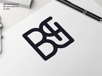 Monogram BSH Logo Design art awesome branding dedsigner design design logo dubai enwirto icon illustration letter lettering logo logos minimal monnogram newyork ui vector