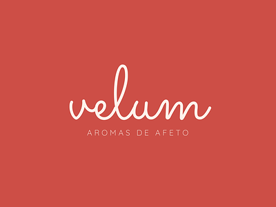 Velum, Aromas de afeto. branding candle graphic design logo