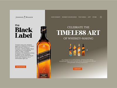 Johnnie Walker - Home Page Redesign