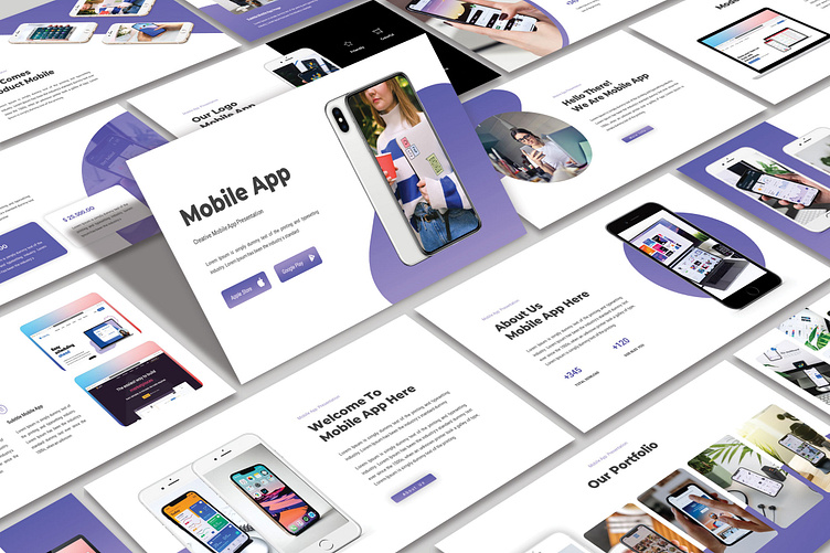 mobile application presentation template