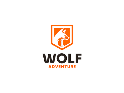 Wolf Adventure logo concept adventure brand branding design graphic design illustration logo motion graphics ui ux vector wolf