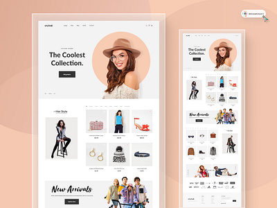 Fashion E-commerce Website 3d animation art branding dashboard digitaldesign ecommerce flatdesign graphic design illustration innovationsync landing page logo mobile motion graphics nft product design shopify ui webdesign