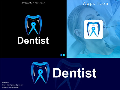 Dentist Logo Design (Unused ) a b c d e f g h i j k l m n brand identity branding clinic dental logo dentist design graphic design health logo healthcare hospital logo logo mark medical medical logo medicine minimal pharma pharmacy vector