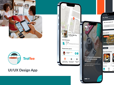 UI/UX Design App : Troffee App app branding design logo ui ux