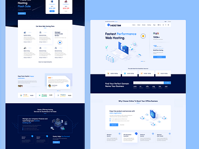 Hostim - Web Hosting Services Landing Page cloud hosting domain hosting landing page hosting reviews hosting service landing page managed hosting reseller hosting server web webdesign wrodpress hosting