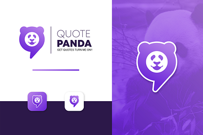 Quote Panda Logo Design graphic design logo creation logo maker sajjad khan shuvo
