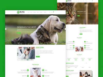 Pet Sitter, Pet Shop, Animal Care Shopify Theme shopify template