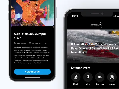 Pesona Indonesia Mobile App design ekraf illustration indonesia kemenpraf kementerian pariwisata pesona indonesia tourism ui design uidesign user interface wonderful indonesia