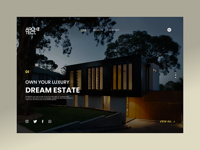 Real Estate Homepage Design design graphic design landing page prototyping ui website website design