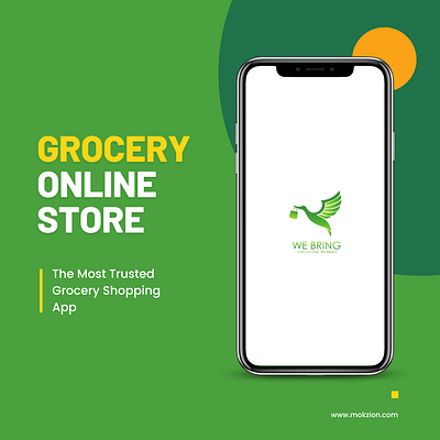 UI for " WE BRING " Food delivery App. app design graphic design logo typography ui ux