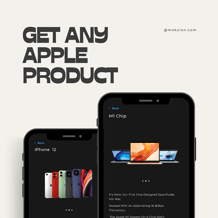 For an Apple product store by Moksha on Dribbble