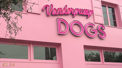 Vanderpump Dogs Neon sign branding client work graphic design illustration logo neon sign