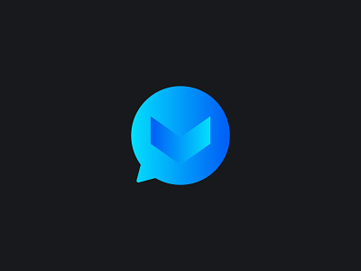 Virtual app app icon app logo branding agency chat logo gradient logo logo design logo idea message modern logo saas logo startup company tech