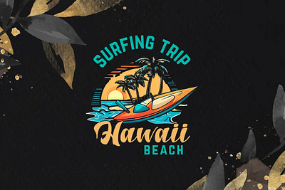 Surfing Trip Hawaii Beach- Summer T-shirt Design boho summer t shirts bold summer t shirt designs cool summer t shirt designs funny summer t shirts lightweight summer t shirts retro summer t shirts summer vacation t shirts summer workout t shirts trendy summer t shirts vintage summer t shirts