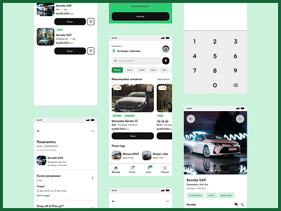 🚘 Karrent - Car Rental App app car car rent design minimalism mobile mobile design rent ui ui ux ulummdd