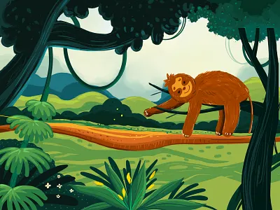 Forest illustration best design cartoon illustration design illustraion illustration illustration art illustrator