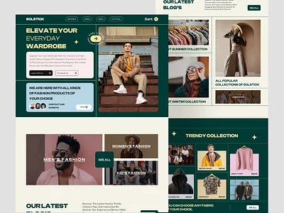 Clothing website clothing fashion landing luxury page ui ux wbsite webspage