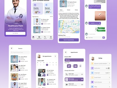 App - Doctor Consult/Patient UI animation doctorconsult figma hospital interface patient uiux userexperiance userfriendly uxresearch