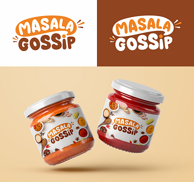 Masala Gossip branding graphic design logo logo design pack