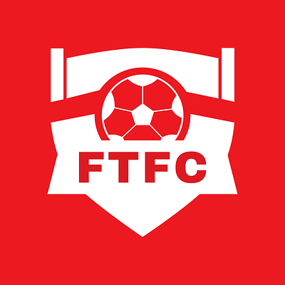 Football club logo branding flat design football graphic design logo soccer