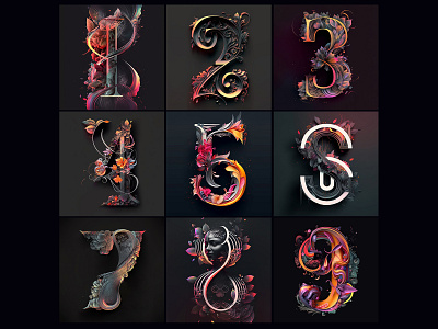 36 days of type - AI edition 36 days of type 36dot 36dot10 ai ai generated ai illustration ai type ai typography contemporary creative direction experimental feminine graphic design lightfield animation midjourney numbers type type design typographic illustration typography