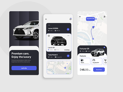 Car Rental app branding car car rental illustration mobile app ui ui design uiux ux