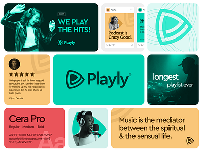 Playly-Branding Design brand book brand design brand identity branding design live streaming logo logo mark logotype minimal modern logo music logo music player podcast podcast logo rebranding redesign sound streaming logo visual identity