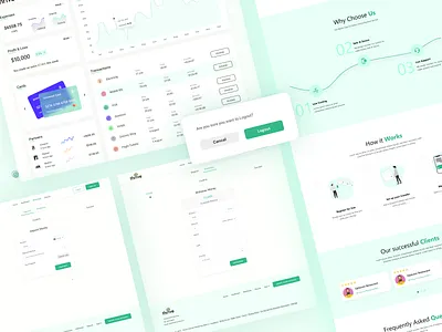 Online Banking Website & Dashboard dashboard ui online banking website ui uiux design