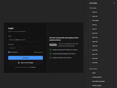 Responsive Login Form in Figma buttons components design system forms inputs interface login mobile plugins product design resizing responsive design signin ui ui elements ui kit ux web design