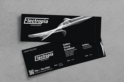 Electropia Campaign abstract pattern art branding campaign electronic music events exhibition graphic design logo logo redesign p5.js techno tickets