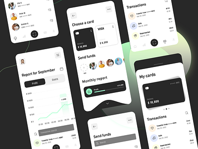 Finance service - Mobile app branding design graphic design ui ux