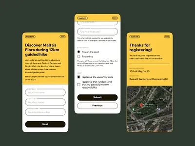 Sign up for an offline event branding concept dailyui design mobile ui ux