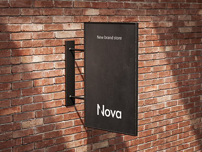 Nova street sign branding design graphic design illustration logo