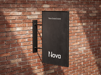 Nova street sign branding design graphic design illustration logo