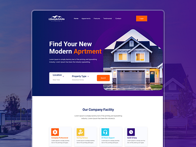 Real Estate Website business home home page house landing page landing page design mobile app properties real estate real estate agency real estate ui real estate website realtor uiux web design website website ui websites