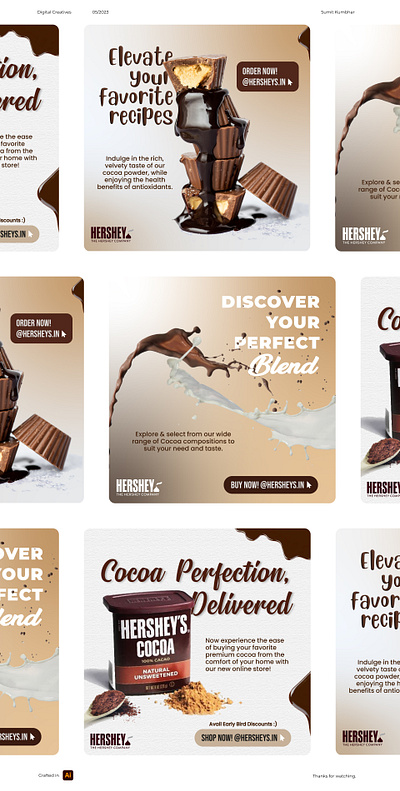 Digital Creatives - Hershey Mockup branding design figma graphic design illustrator photoshop