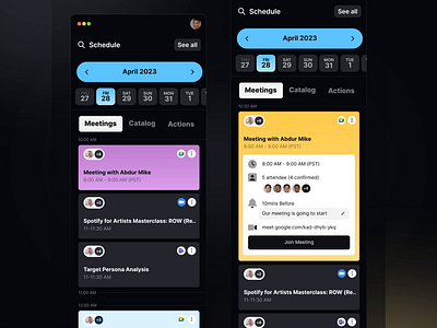 Calendar Meeting app animation animation design app calendar design flat gif illustration ios json logo lottie meeting ui