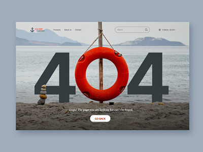 Page 404 Error 404 404 page design error ui ux web design yacht