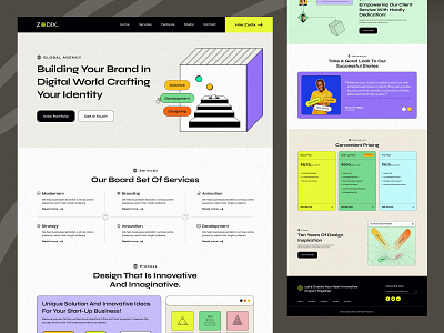 Agency: Zodix Landing Page agency agency landing page agency portfolio agency studio agency website creative agency design agency digital agency digital marketing digital marketing agency landing landing page marketing agency portfolio portfolio site studio web web design website website design