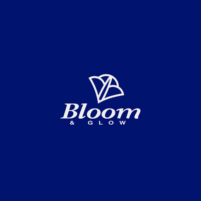 BLOOM & GLOW LOGO brand identity branding design logo logo design skincare visual identity