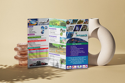 Trifold_Flyer_For Travel Agency design flyer design graphic design social media post vector